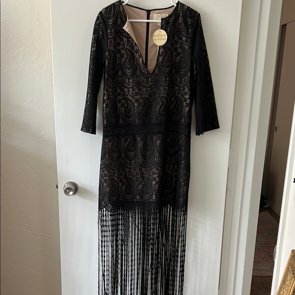 Elegant Black Lace Dress